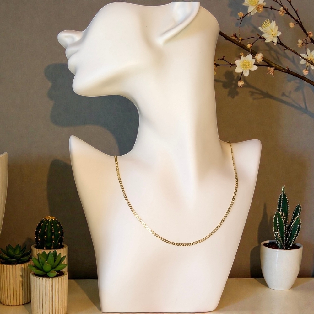 💥2 for $40💥Pretty Bird 20-inch 14 K Yellow Gold Plated Curb Link Chain$25 Each